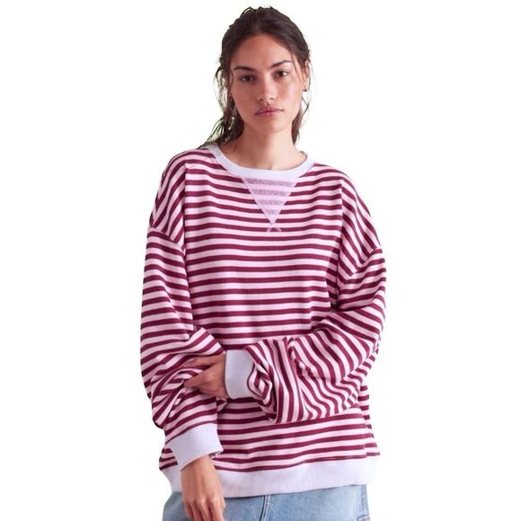 Free People We The Free Classic Striped Crewneck Sweatshirt - Picture 8 of 12